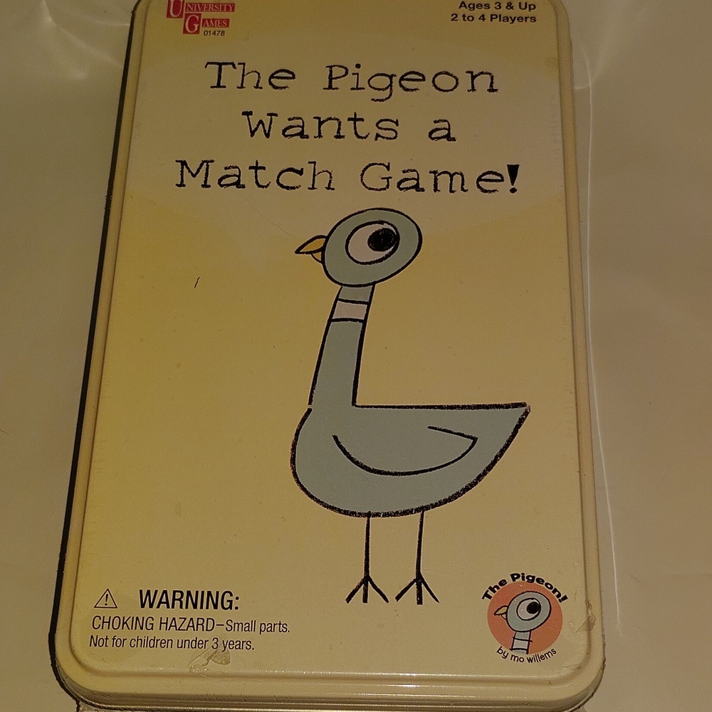 University Games The Pigeon Wants a Match Game! Travel Tin Ages 3+ / 2-4 Players - Picture 4 of 10